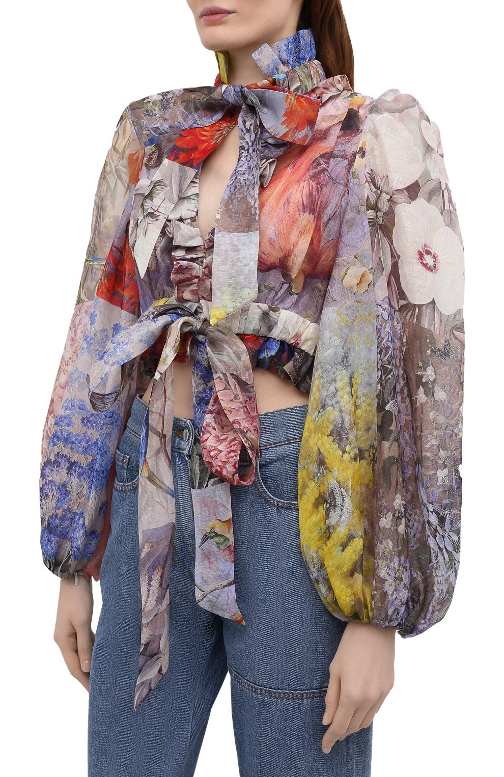 Льняная блузка ZIMMERMANN, арт. 1363TB0T, фото 3