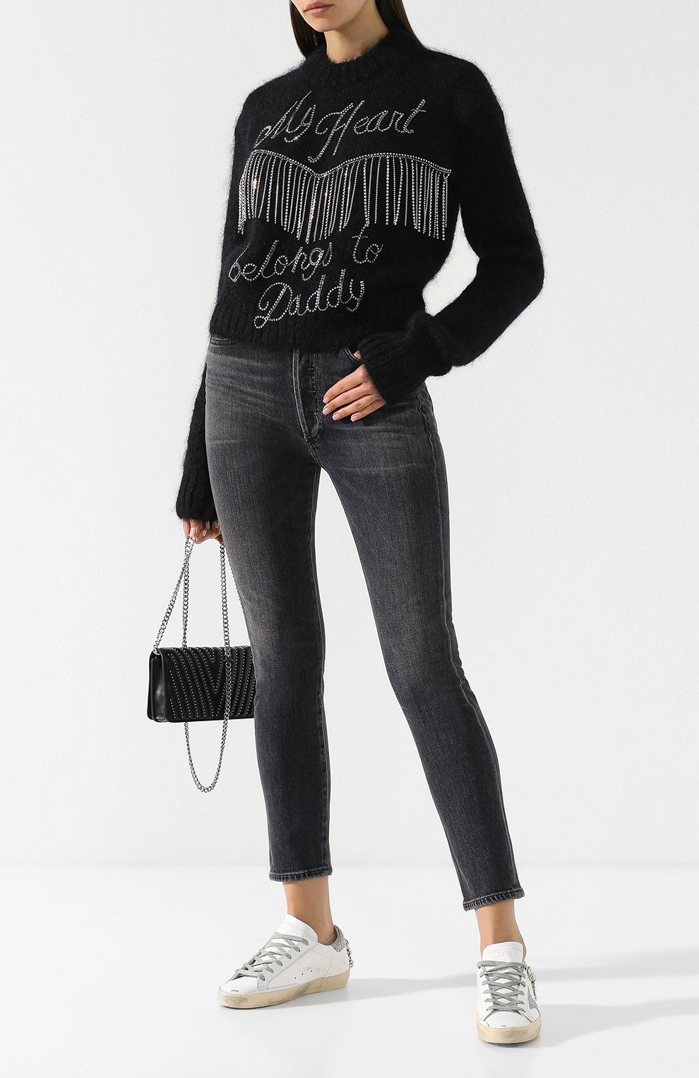 Джинсы прямого кроя с потертостями CITIZENS OF HUMANITY, арт. 1728-1056, фото 2