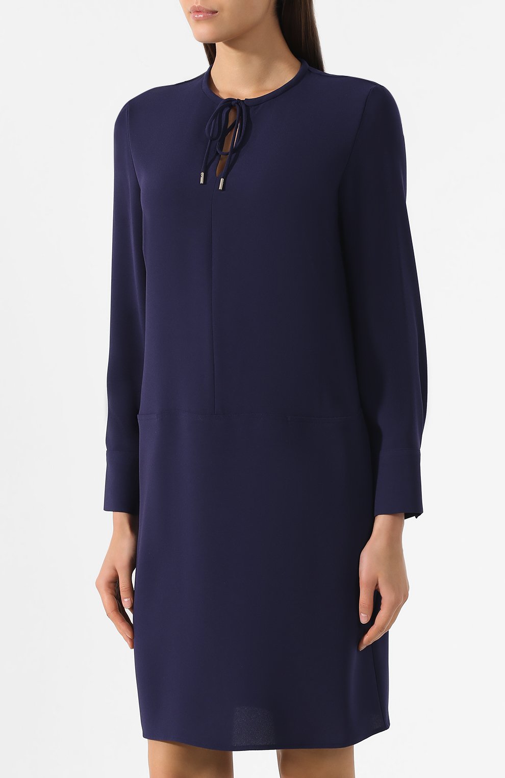 Платье прямого кроя WINDSOR синего цвета по цене 34750 руб., арт. 52 DE101H 10004367, фото 3 Платье прямого кроя WINDSOR, арт. 52 DE101H 10004367, фото 3