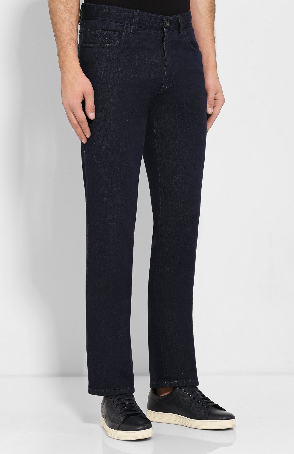 Джинсы BRIONI темно-синего цвета по цене 103500 руб., арт. SPNJ0M/07D19/STELVI0/SMER, фото 3 Джинсы BRIONI, арт. SPNJ0M/07D19/STELVI0/SMER, фото 3