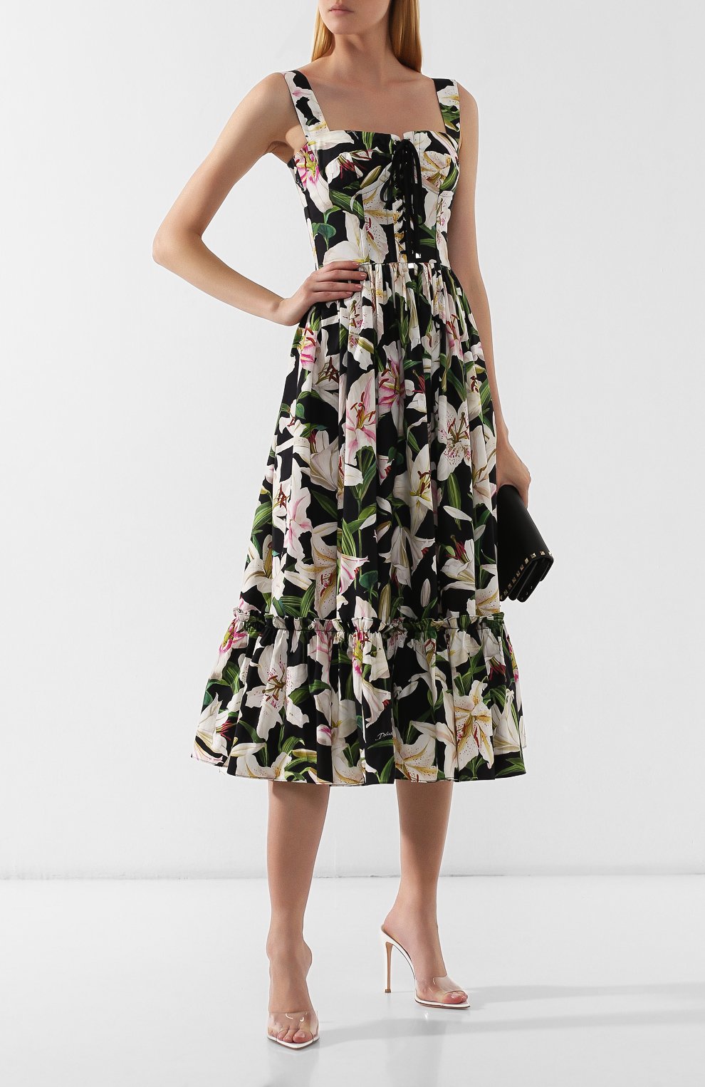 Хлопковое платье DOLCE & GABBANA, арт. F6E3XT/HS5E0, фото 2