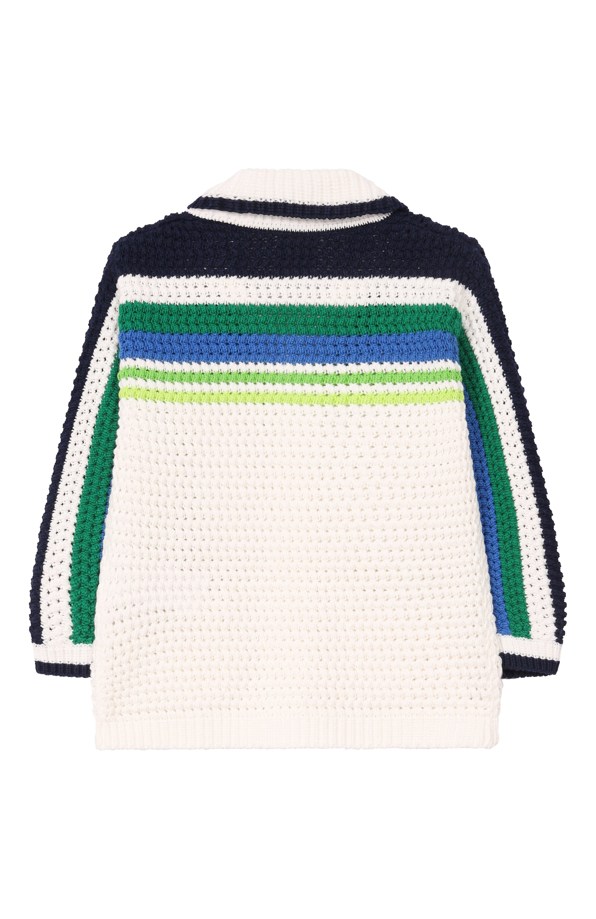 Хлопковый кардиган CASABLANCA молочного цвета по цене 24500 руб., арт. K-SP26-KW-971-02-EX-BC, фото 2 Хлопковый кардиган CASABLANCA, арт. K-SP26-KW-971-02-EX-BC, фото 2