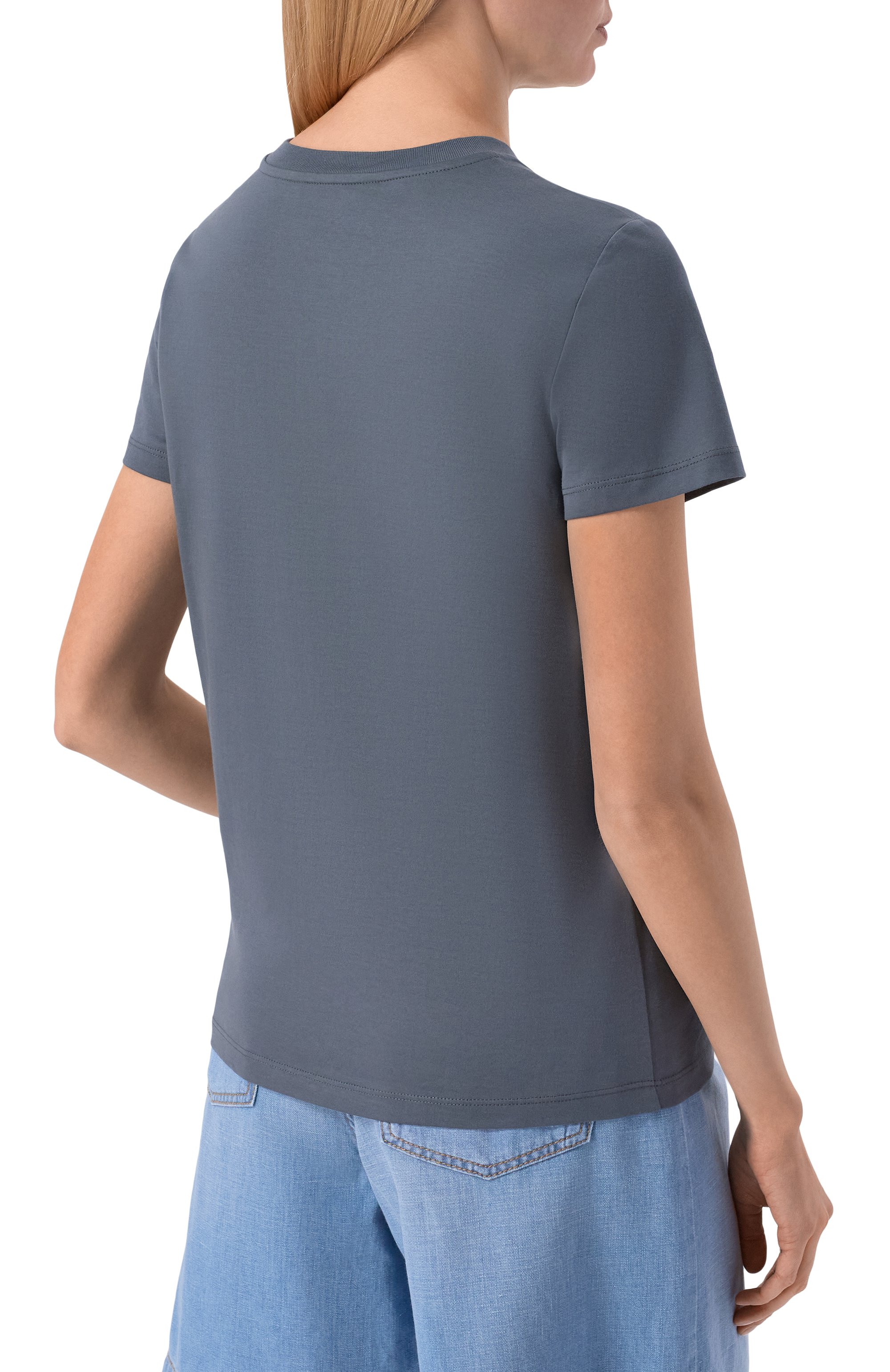 Хлопковая футболка MAX MARA, арт. PAPAIA, фото 4