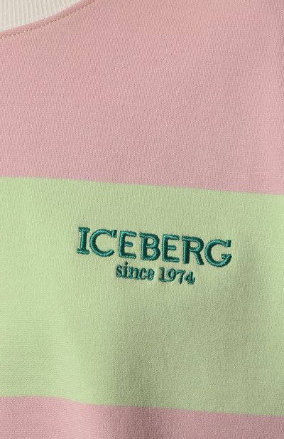 Хлопковый свитшот ICEBERG разноцветного цвета по цене 27250 руб., арт. 22E I2P0/E141/6311, фото 5 Хлопковый свитшот ICEBERG, арт. 22E I2P0/E141/6311, фото 5