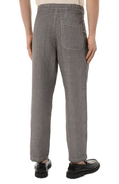 Льняные брюки 120% LINO серого цвета по цене 30900 руб., арт. 31ALIM29CK/0000253/S00, фото 4 Льняные брюки 120% LINO, арт. 31ALIM29CK/0000253/S00, фото 4