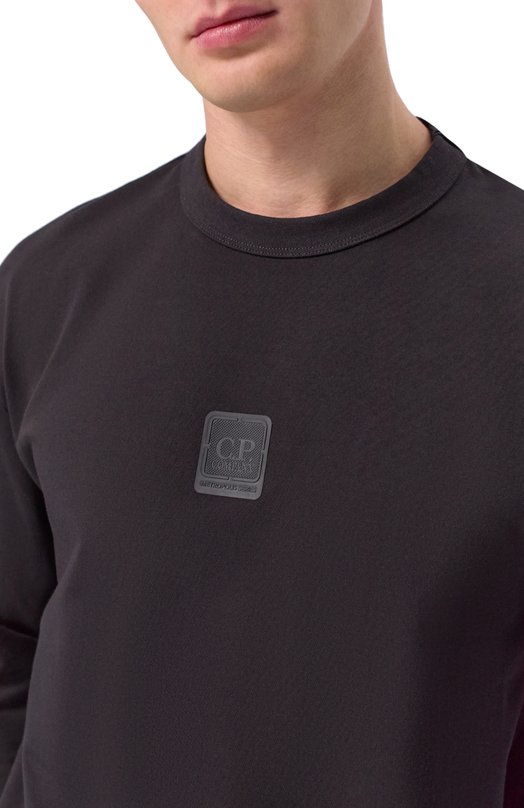 Хлопковый свитшот C.P. Company 20CLSS008A/006452W Чёрный  20CLSS008A/006452W Фото 5