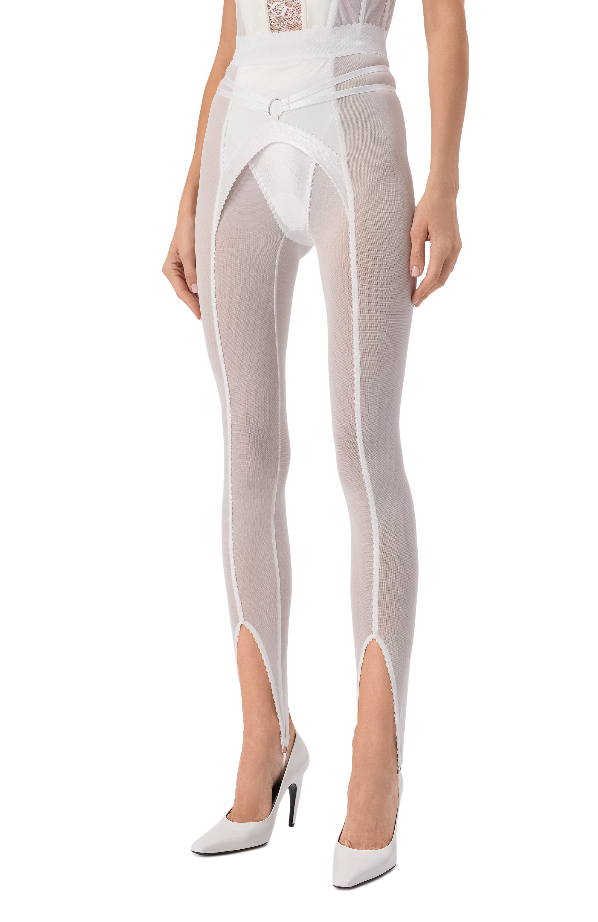 Легинсы DANIIL ANTSIFEROV белого цвета по цене 55000 руб., арт. DA_1730, фото 3 Легинсы DANIIL ANTSIFEROV, арт. DA_1730, фото 3