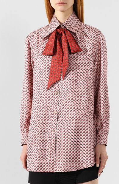 Шелковая рубашка GUCCI, арт. 565349/ZABD4, фото 3
