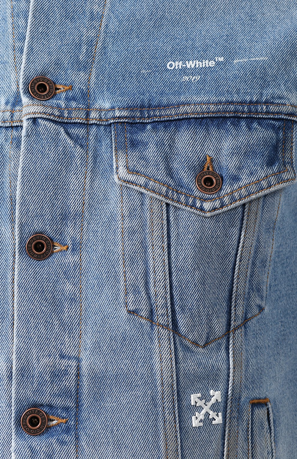 Джинсовая куртка OFF-WHITE, арт. 0MYE005R193860157310, фото 5