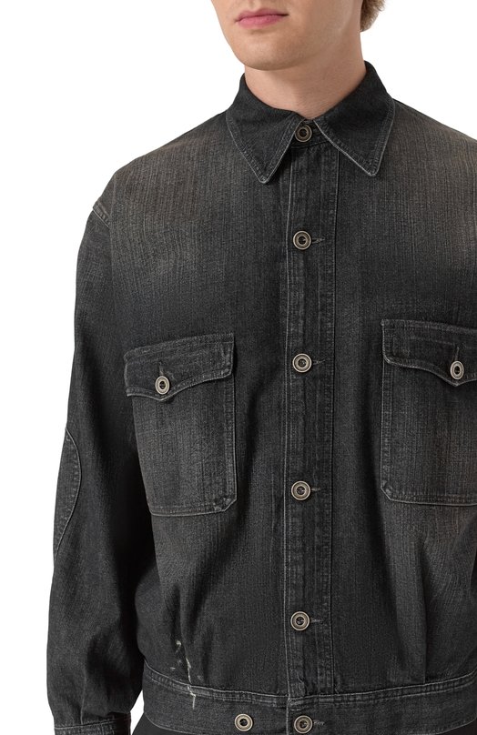 Джинсовая куртка Maison Margiela S50AM0649/M30025 Серый  S50AM0649/M30025 Фото 5