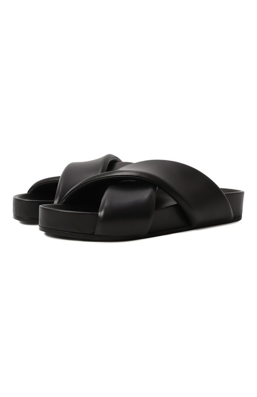 Кожаные шлепанцы Jil Sander J32WP0001/P5810 Чёрный J32WP0001/P5810