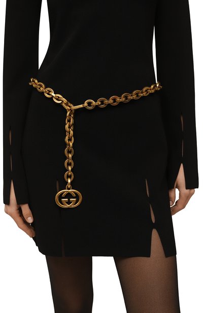 Пояс GUCCI золотого цвета по цене 133920 руб., арт. 649931 J160T, фото 2 Пояс GUCCI, арт. 649931 J160T, фото 2