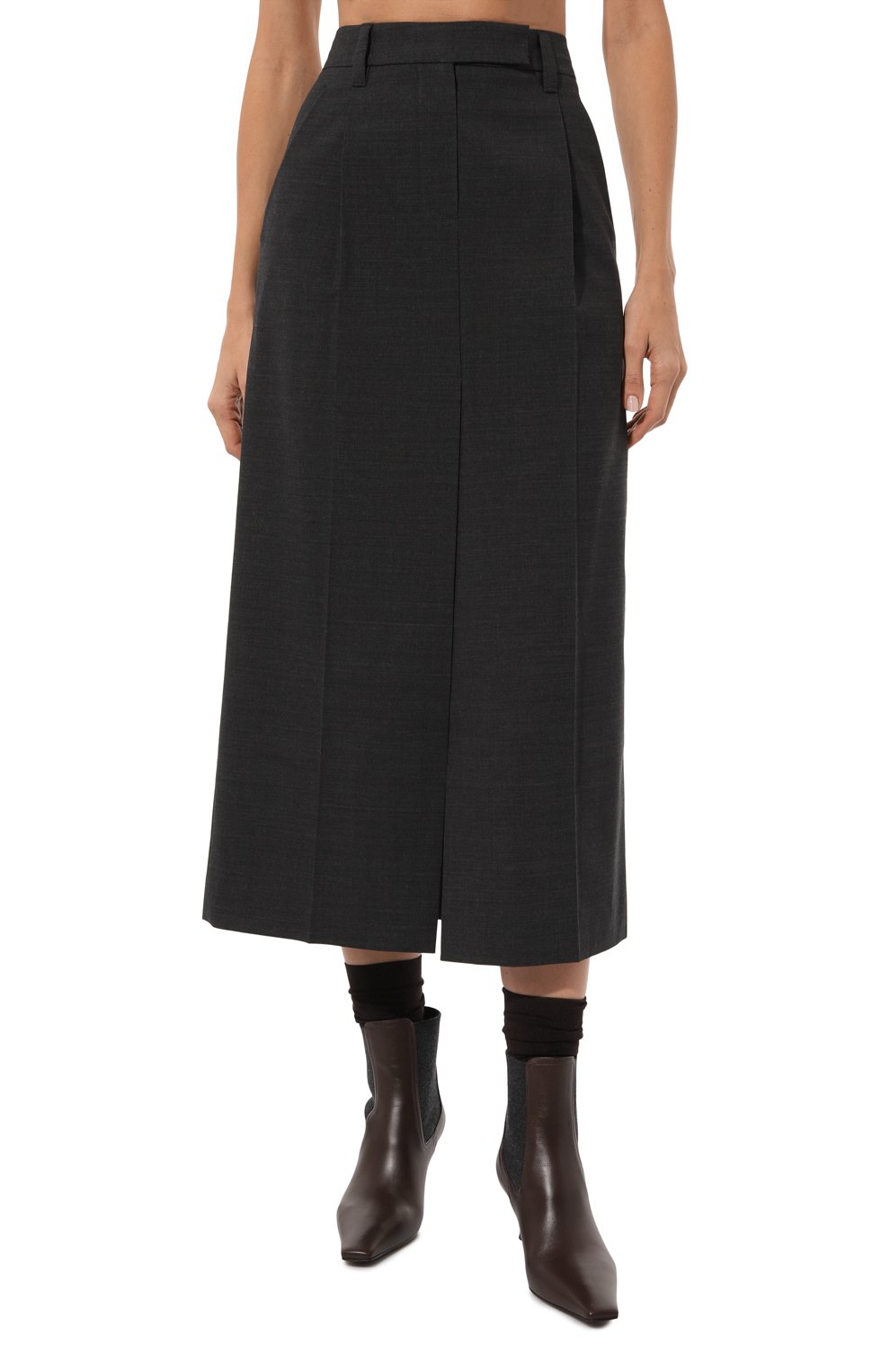 Шерстяная юбка BRUNELLO CUCINELLI, арт. MP154G3665, фото 3