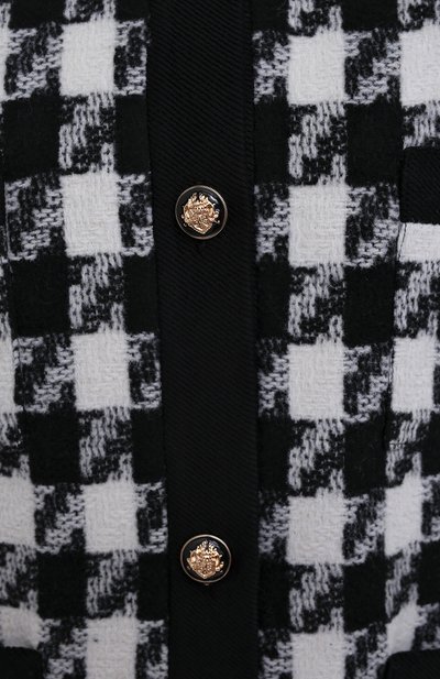 Кардиган из шерсти и вискозы BOTROIS черно-белого цвета по цене 28900 руб., арт. SKU00001381, фото 5 Кардиган из шерсти и вискозы BOTROIS, арт. SKU00001381, фото 5