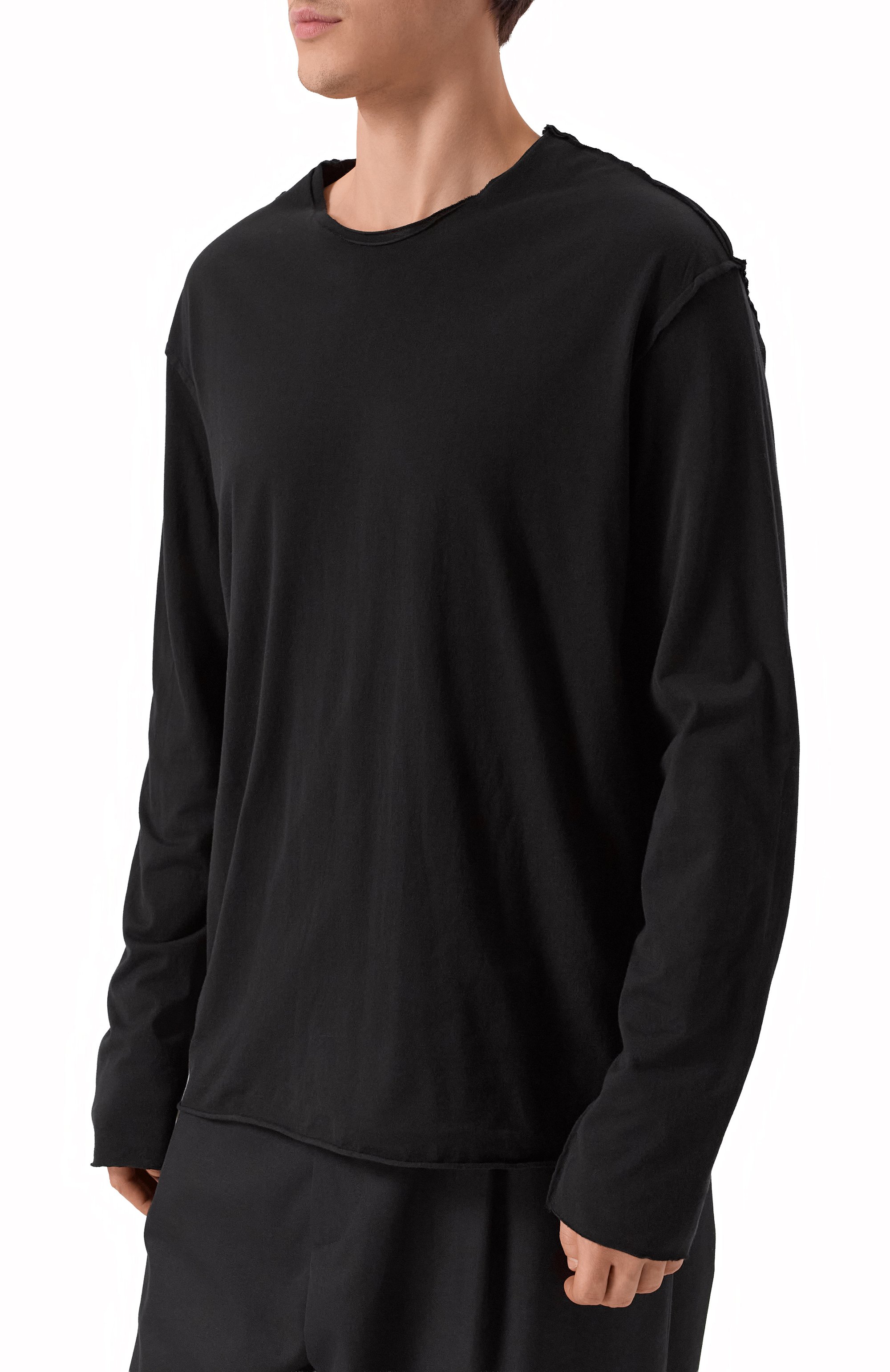 Хлопковый лонгслив ATTACHMENT, арт. AJ52-091, фото 3