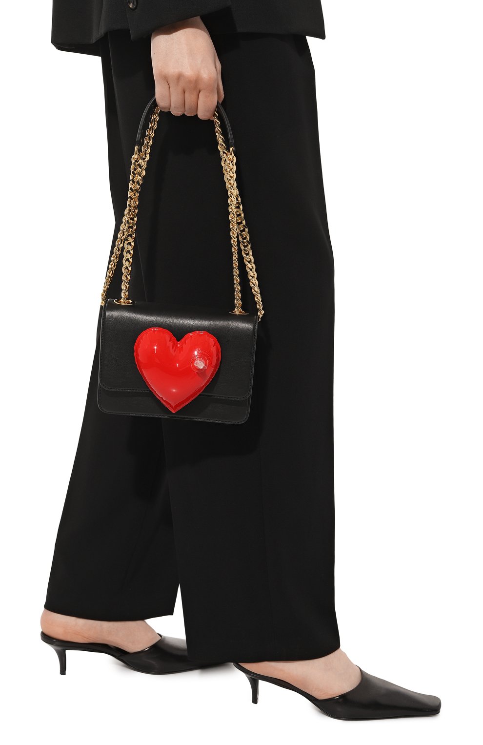 Сумка MOSCHINO черного цвета по цене 89150 руб., арт. 2312 A7318/8008, фото 8 Сумка MOSCHINO, арт. 2312 A7318/8008, фото 8