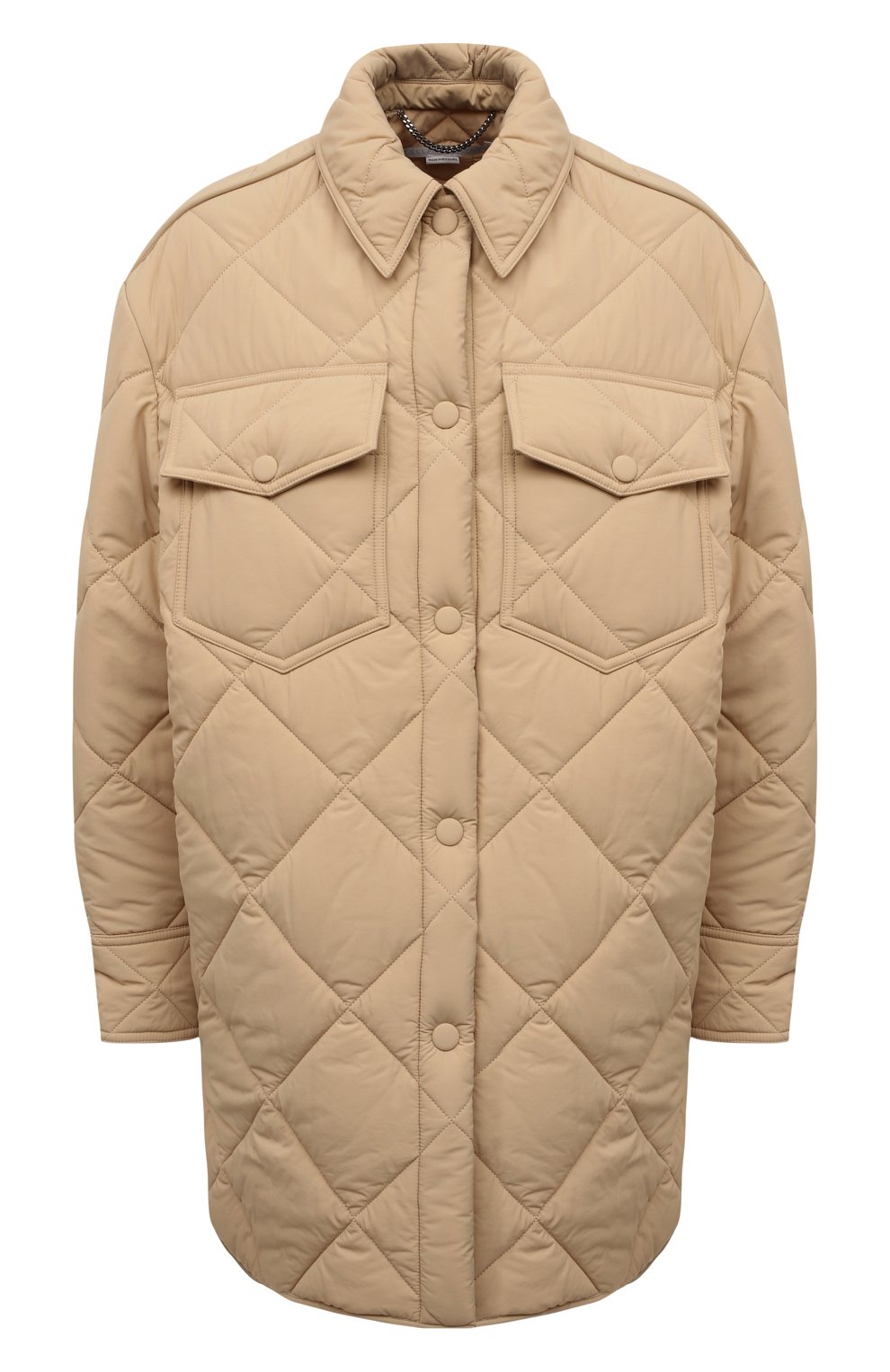 Стеганая куртка STELLA MCCARTNEY бежевого цвета по цене 108500 руб., арт. 604286/STB04, фото 1 Стеганая куртка STELLA MCCARTNEY, арт. 604286/STB04, фото 1