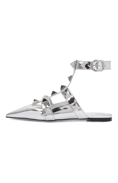 Кожаные балетки roman stud VALENTINO, арт. XW2S0BY5/BAI, фото 4