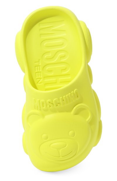 Сабо MOSCHINO желтого цвета по цене 11400 руб., арт. 80634/VAR3/24-27, фото 4 Сабо MOSCHINO, арт. 80634/VAR3/24-27, фото 4