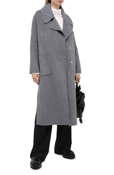 Шерстяное пальто ERMANNO ERMANNO SCERVINO, арт. 47T CP02 VIN, фото 2