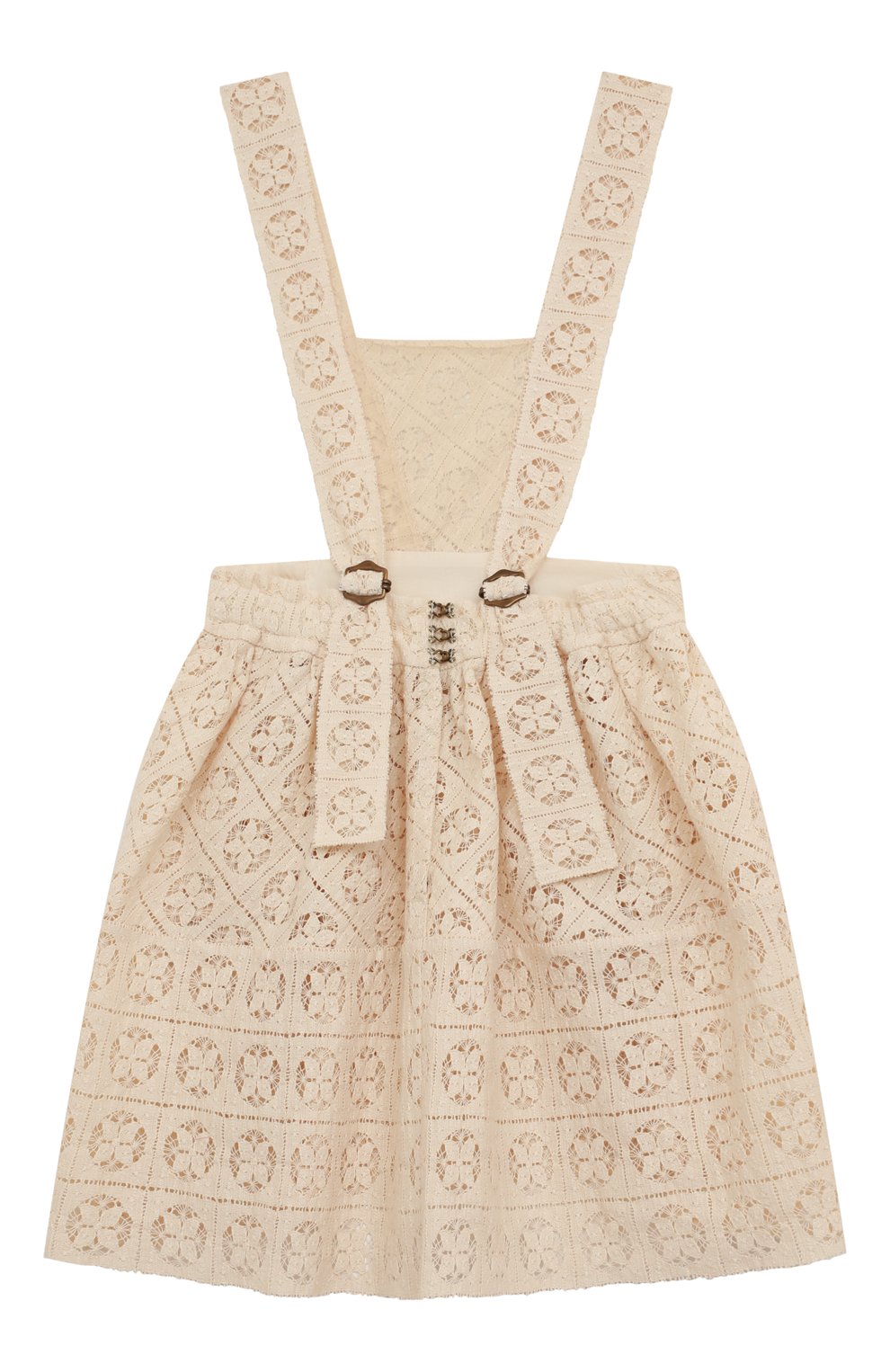 Хлопковый сарафан ULYANA SERGEENKO кремового цвета по цене 65000 руб., арт. GRB003KD21P (1022б21), фото 2 Хлопковый сарафан ULYANA SERGEENKO, арт. GRB003KD21P (1022б21), фото 2