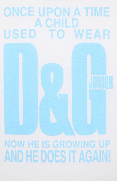 Хлопковая футболка DOLCE & GABBANA белого цвета по цене 15750 руб., арт. L4JTEY/G7L6P/2-6, фото 3 Хлопковая футболка DOLCE & GABBANA, арт. L4JTEY/G7L6P/2-6, фото 3