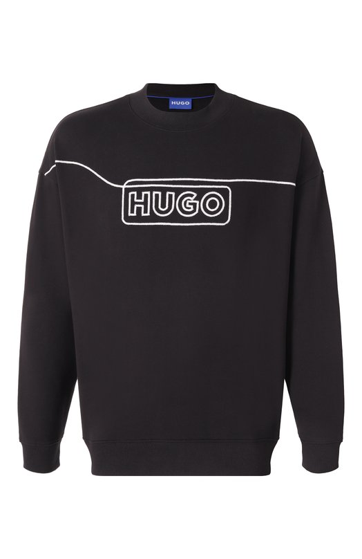 Хлопковый свитшот HUGO Blue 50530335 Чёрный 50530335