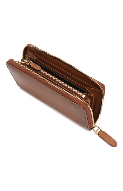 Кожаное портмоне RALPH LAUREN темно-коричневого цвета по цене 95850 руб., арт. 436575376, фото 3 Кожаное портмоне RALPH LAUREN, арт. 436575376, фото 3