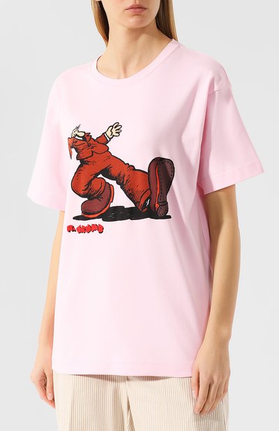 Хлопковая футболка MARC JACOBS (THE) светло-розового цвета по цене 11050 руб., арт. M4007844, фото 3 Хлопковая футболка MARC JACOBS (THE), арт. M4007844, фото 3