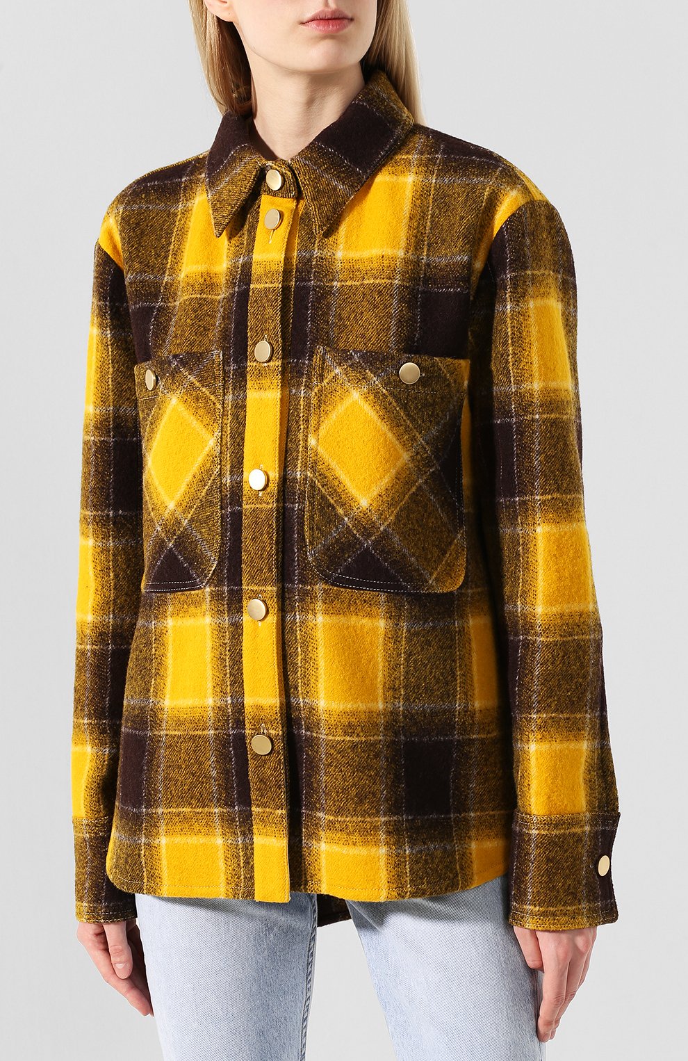 Шерстяная рубашка DOROTHEE SCHUMACHER, арт. 446901/C0L0URFUL CHECK, фото 3