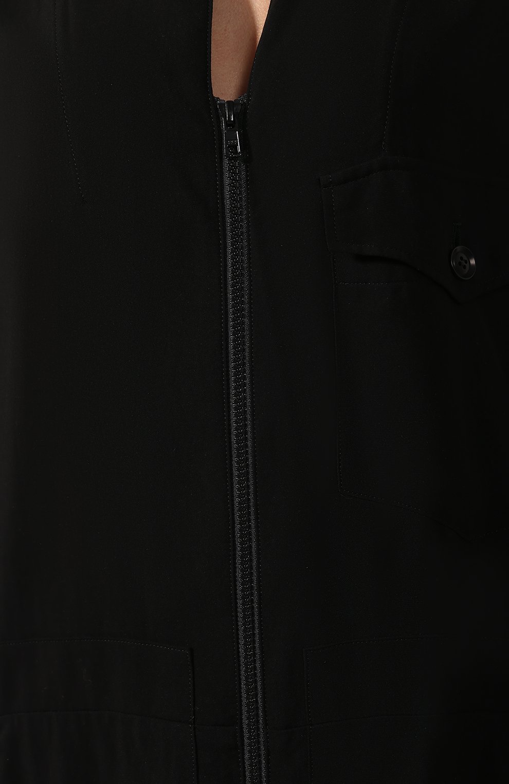 Платье YOHJI YAMAMOTO черного цвета по цене 68400 руб., арт. YC-D33-201, фото 5 Платье YOHJI YAMAMOTO, арт. YC-D33-201, фото 5