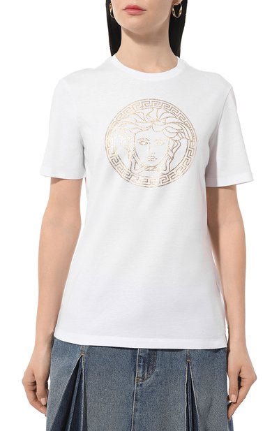 Хлопковая футболка VERSACE, арт. 1014271/1A10145, фото 3