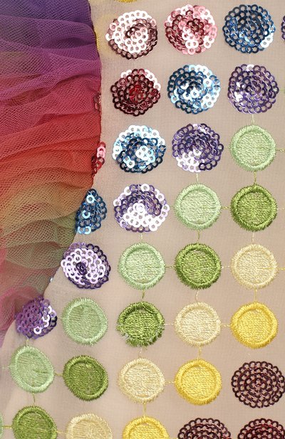 Платье CHARABIA разноцветного цвета по цене 10600 руб., арт. FA55C/3Y-4Y, фото 3 Платье CHARABIA, арт. FA55C/3Y-4Y, фото 3