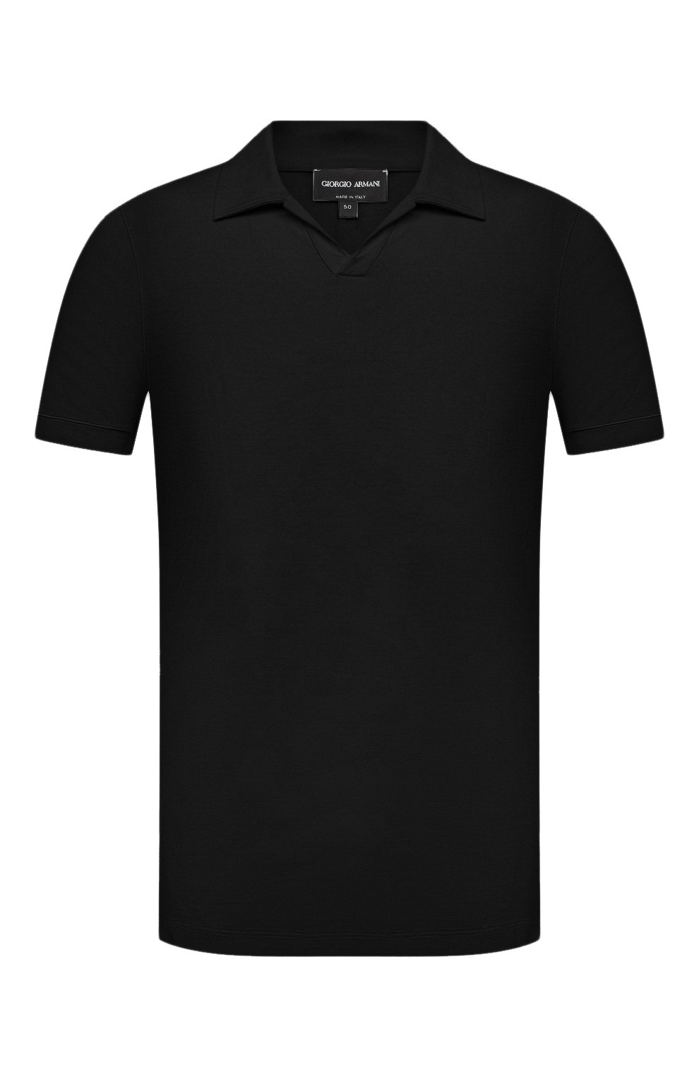 Поло из вискозы GIORGIO ARMANI темно-синего цвета по цене 38800 руб., арт. 3GSF51/SJP4Z, фото 1 Поло из вискозы GIORGIO ARMANI, арт. 3GSF51/SJP4Z, фото 1