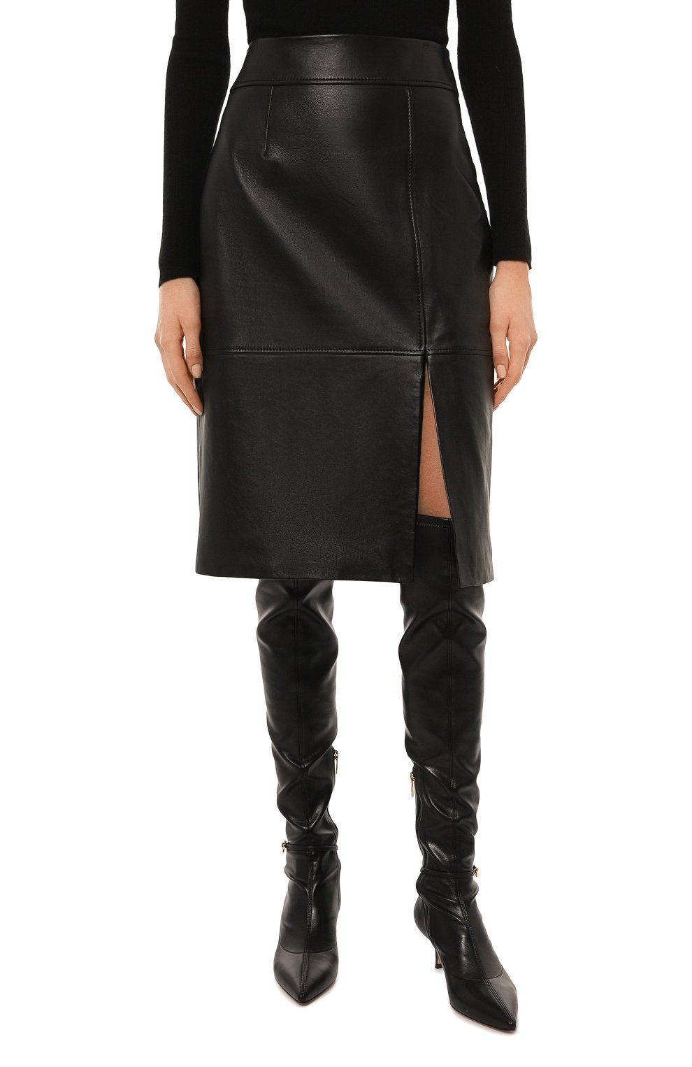 Кожаная юбка BOSS, арт. 50489116, фото 3