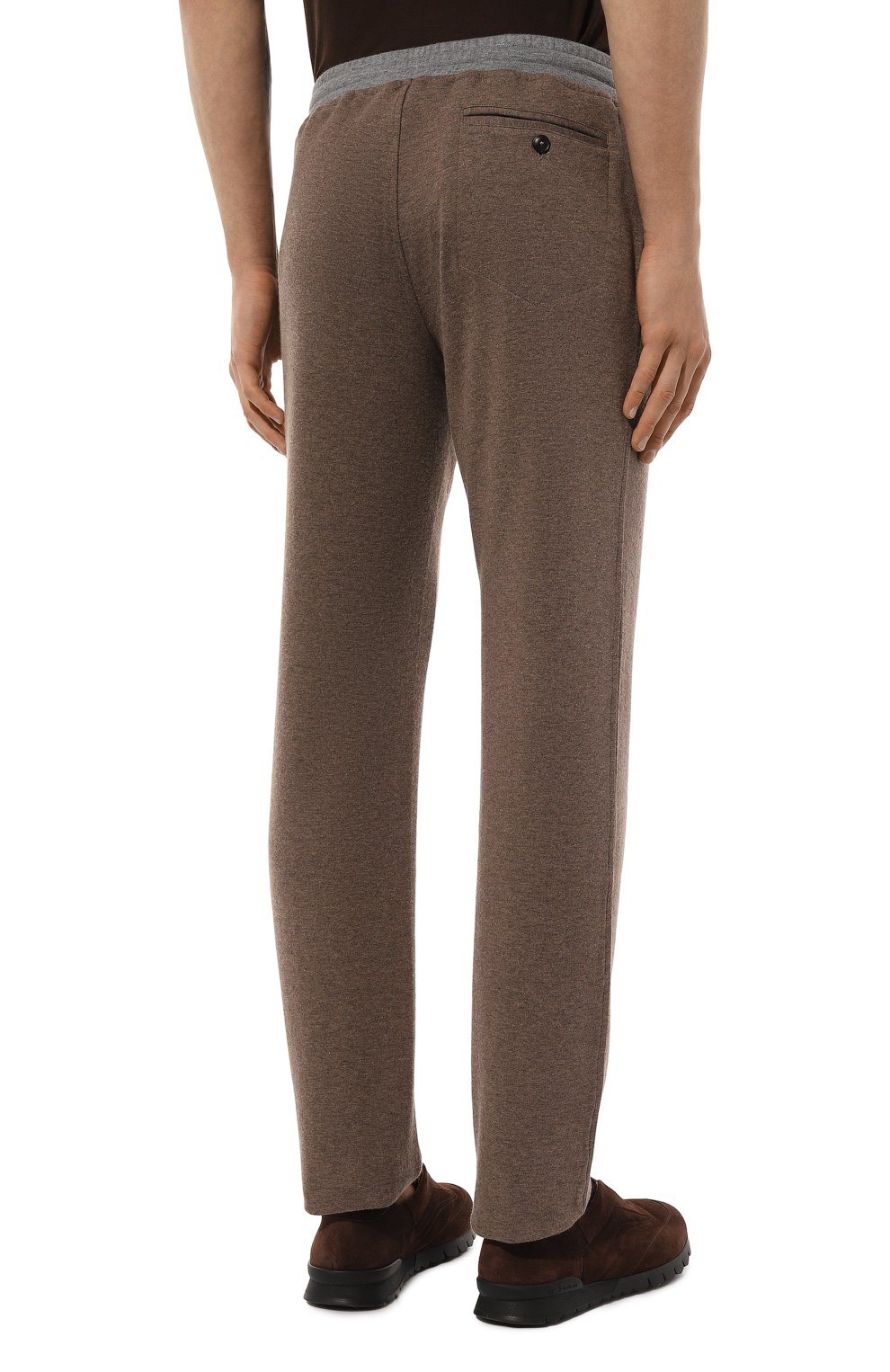 Брюки из хлопка и кашемира CAPOBIANCO, арт. 17M706.LB00., фото 4