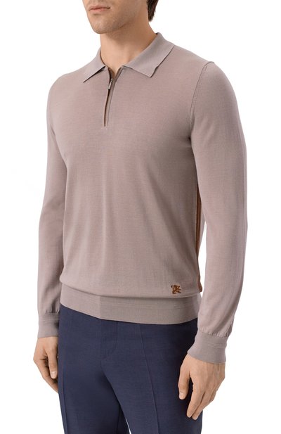 Поло из шерсти и шелка ZILLI, арт. KZP001M0230VLSB00, фото 3