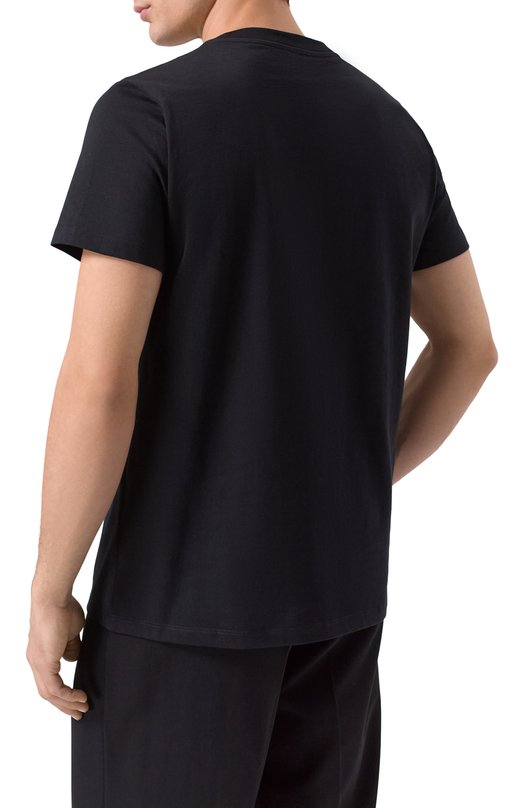 Хлопковая футболка Balmain GH1EF000/GF39 Чёрный  GH1EF000/GF39 Фото 4