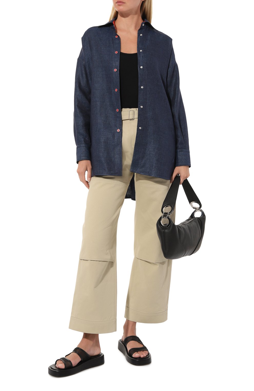 Льняная рубашка KITON, арт. D55435H08442, фото 2