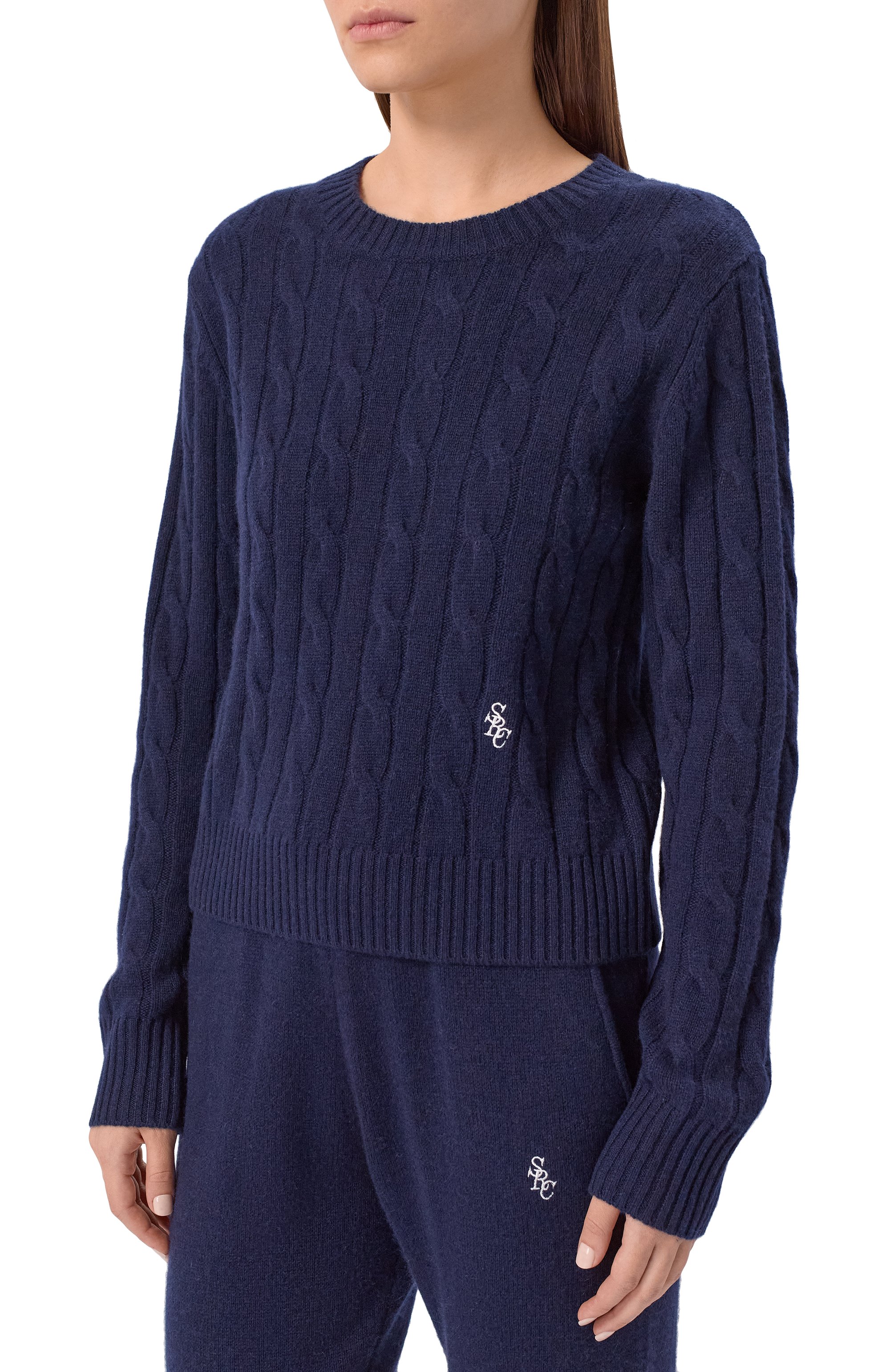 Свитер из кашемира и шерс ти SPORTY AND RICH, арт. WS06665302BL106, фото 3