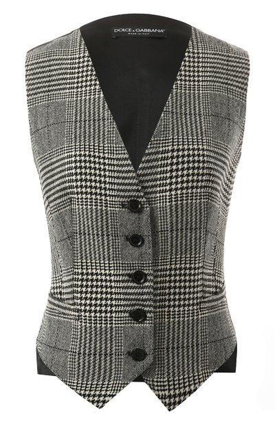 Женский жилет из шерсти и шелка DOLCE & GABBANA, арт. F79H5T/FQ2MV