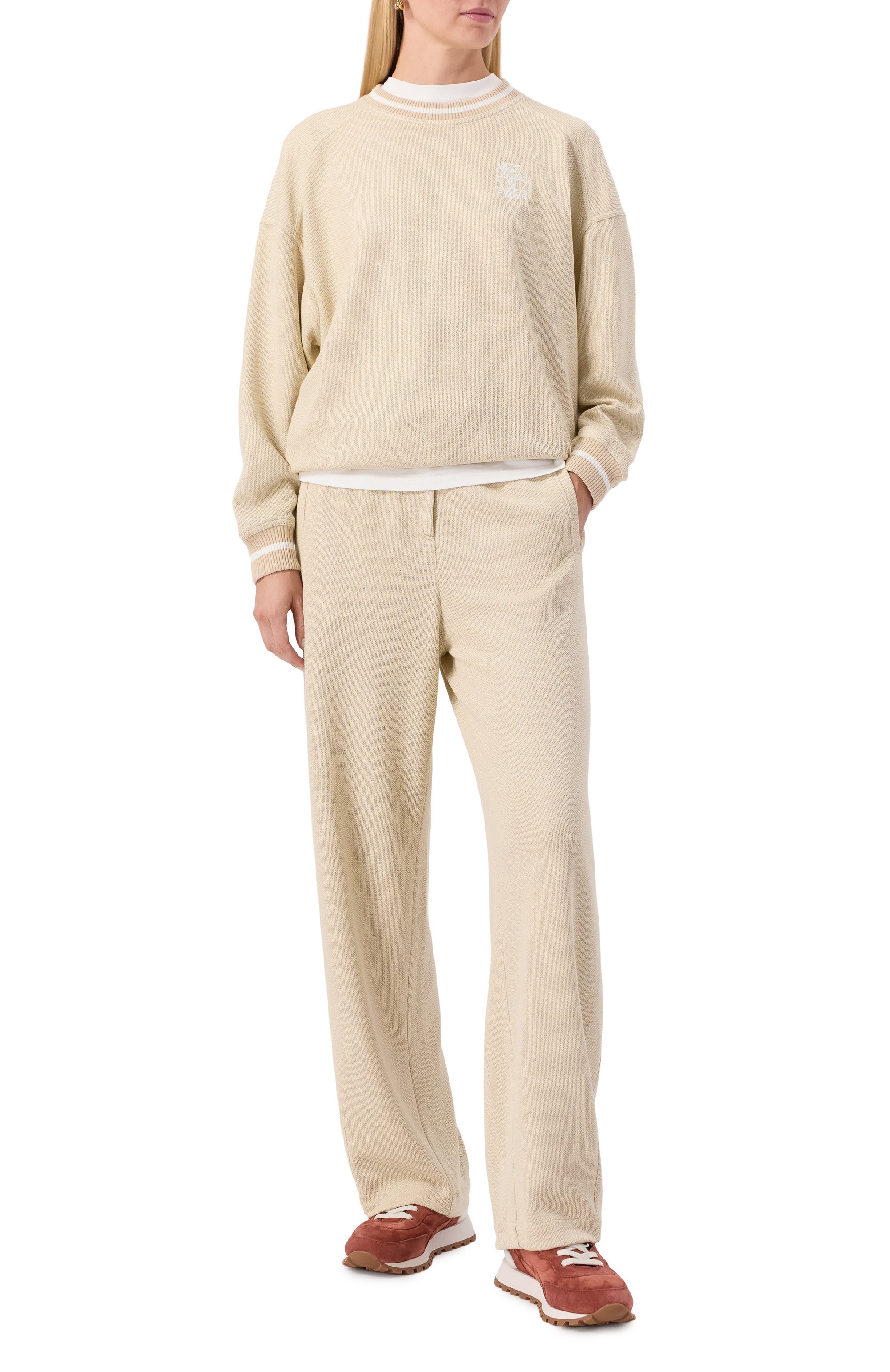 Брюки из вискозы и хлопка BRUNELLO CUCINELLI, арт. MP930SN999, фото 2