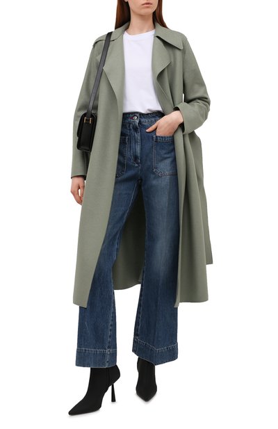 Шерстяное пальто HARRIS WHARF LONDON зеленого цвета по цене 78250 руб., арт. A1423MLX, фото 2 Шерстяное пальто HARRIS WHARF LONDON, арт. A1423MLX, фото 2