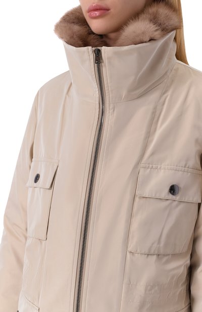 Пуховая парка с отделкой из соболя YVES SALOMON, арт. 20WYV05371/ZIRV, фото 5