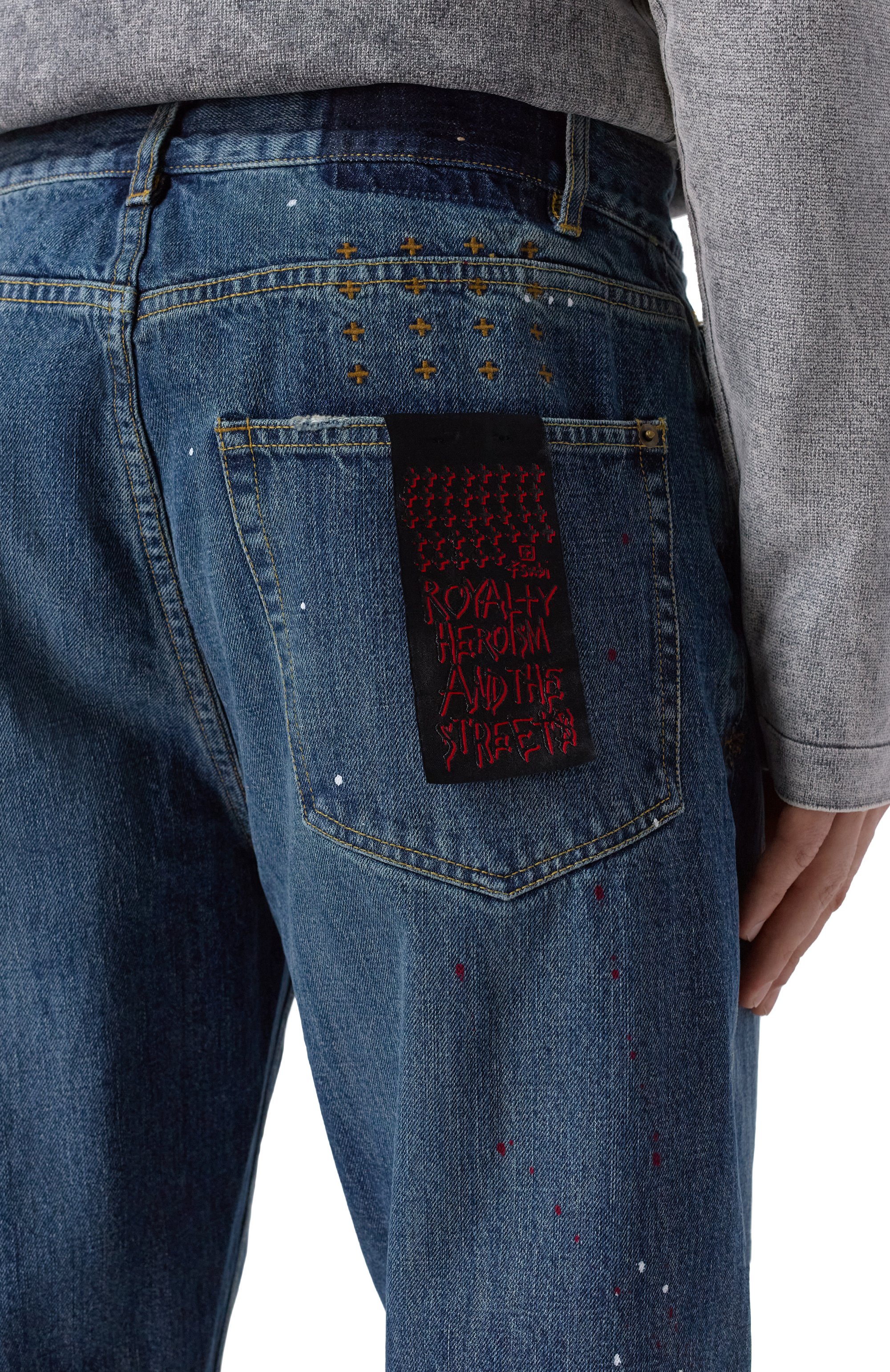 Джинсы KSUBI синего цвета по цене 54250 руб., арт. MEX24DJ039, фото 5 Джинсы KSUBI, арт. MEX24DJ039, фото 5