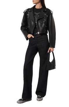 Женская кожаная куртка SASHAVERSE черного цвета, арт. CLT001/Leather.900/SS24 | Фото 2 (Длина (верхняя одежда): Короткие; Материал внешний: Натуральная кожа; Материал подклада: Вискоза; Рукава: Длинные; Кросс-КТ: Куртка, Легкие; Женское Кросс-КТ: Замша и кожа; Стили: Гранж)