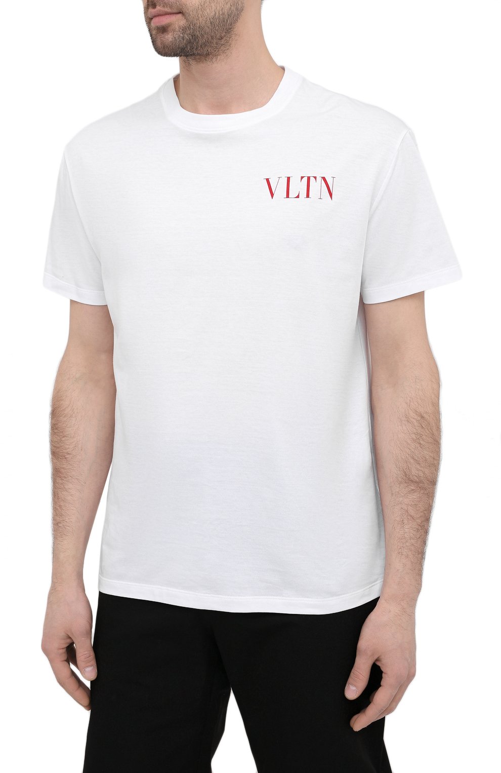 Хлопковая футболка VALENTINO, арт. VV3MG10V72H, фото 3