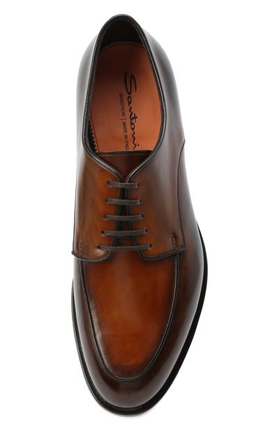 Кожаные дерби SANTONI, арт. MCC016821MC3HNGCS53, фото 5