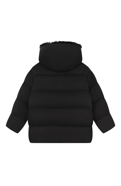 Пуховик с отделкой из кролика YVES SALOMON ENFANT, арт. 27WEM009XXD0XW, фото 2