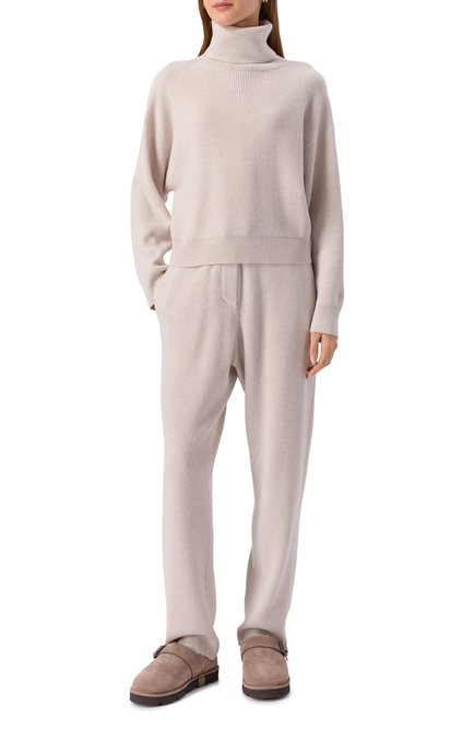 Женские брюки из шерсти и кашемира BRUNELLO CUCINELLI, арт. M16222799